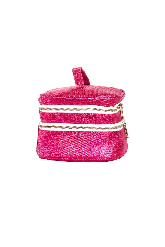 Diamondnet™ in Fuchsia Rebel Glam & Go Travel Case with White Zipper