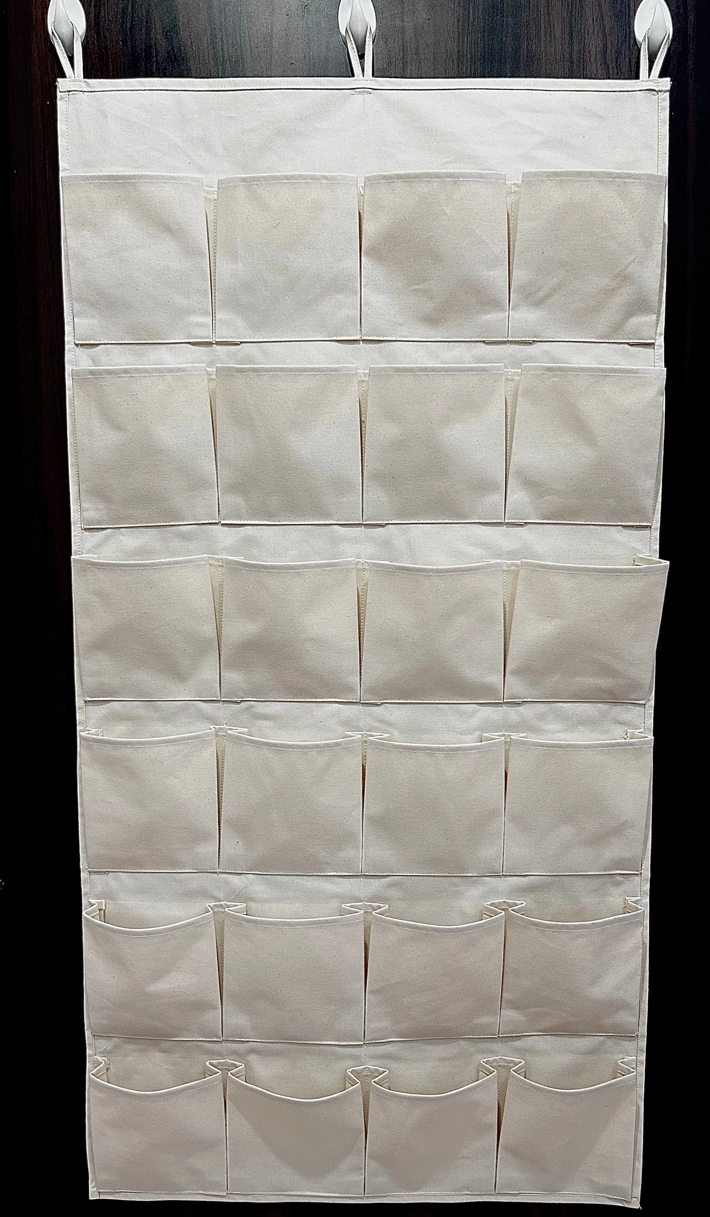 DIY Advent Calendar | Cotton Canvas Wall Hanging Storage With 24 Pockets | Canvas Hanging Storage Bag | Christmas Gift | Holiday Gift