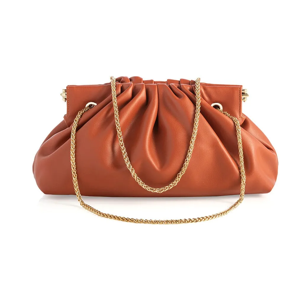 Elliot Shoulder Bag Clutch | Orange