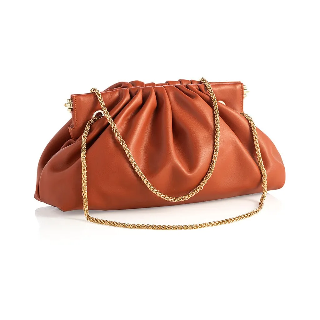 Elliot Shoulder Bag Clutch | Orange