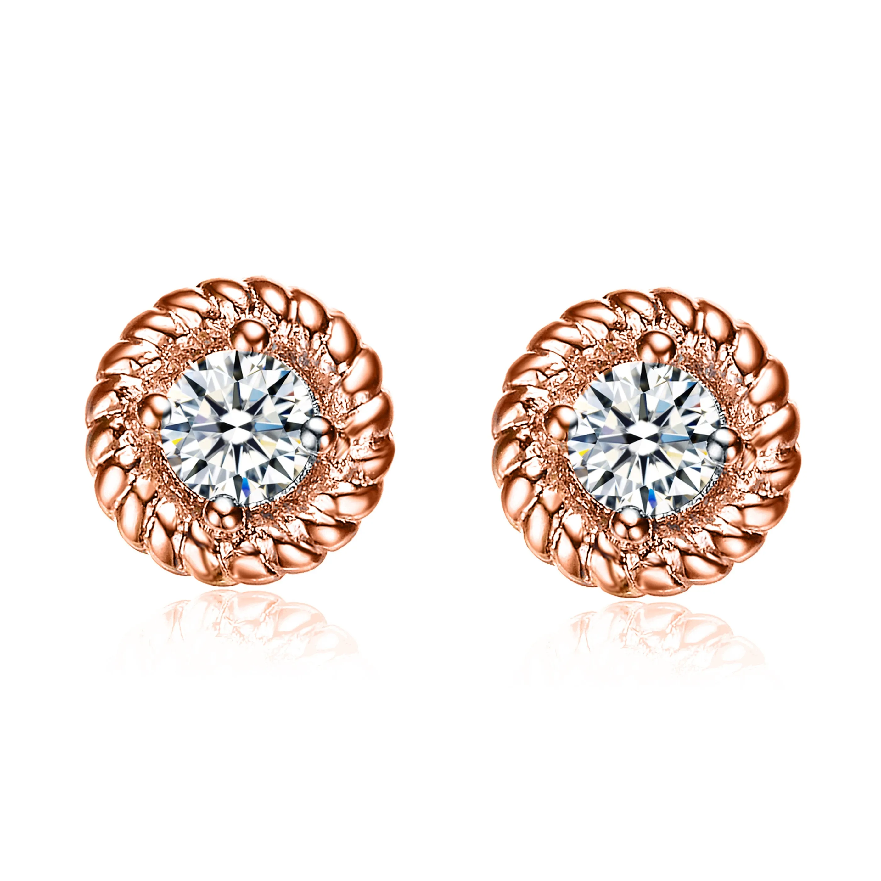 Eloise Round Stud Style Last Pair Earrings