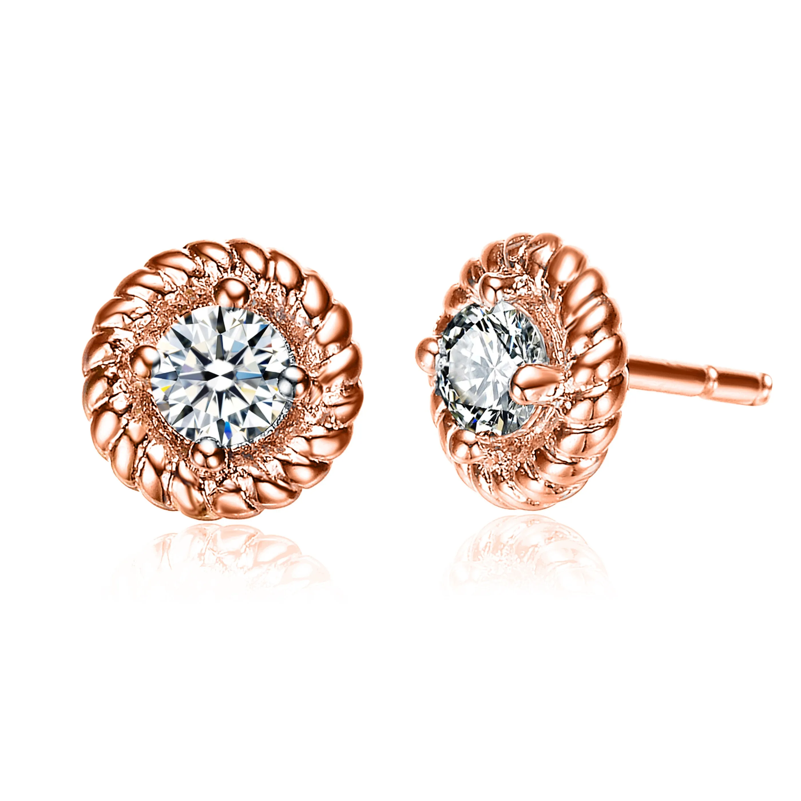 Eloise Round Stud Style Last Pair Earrings