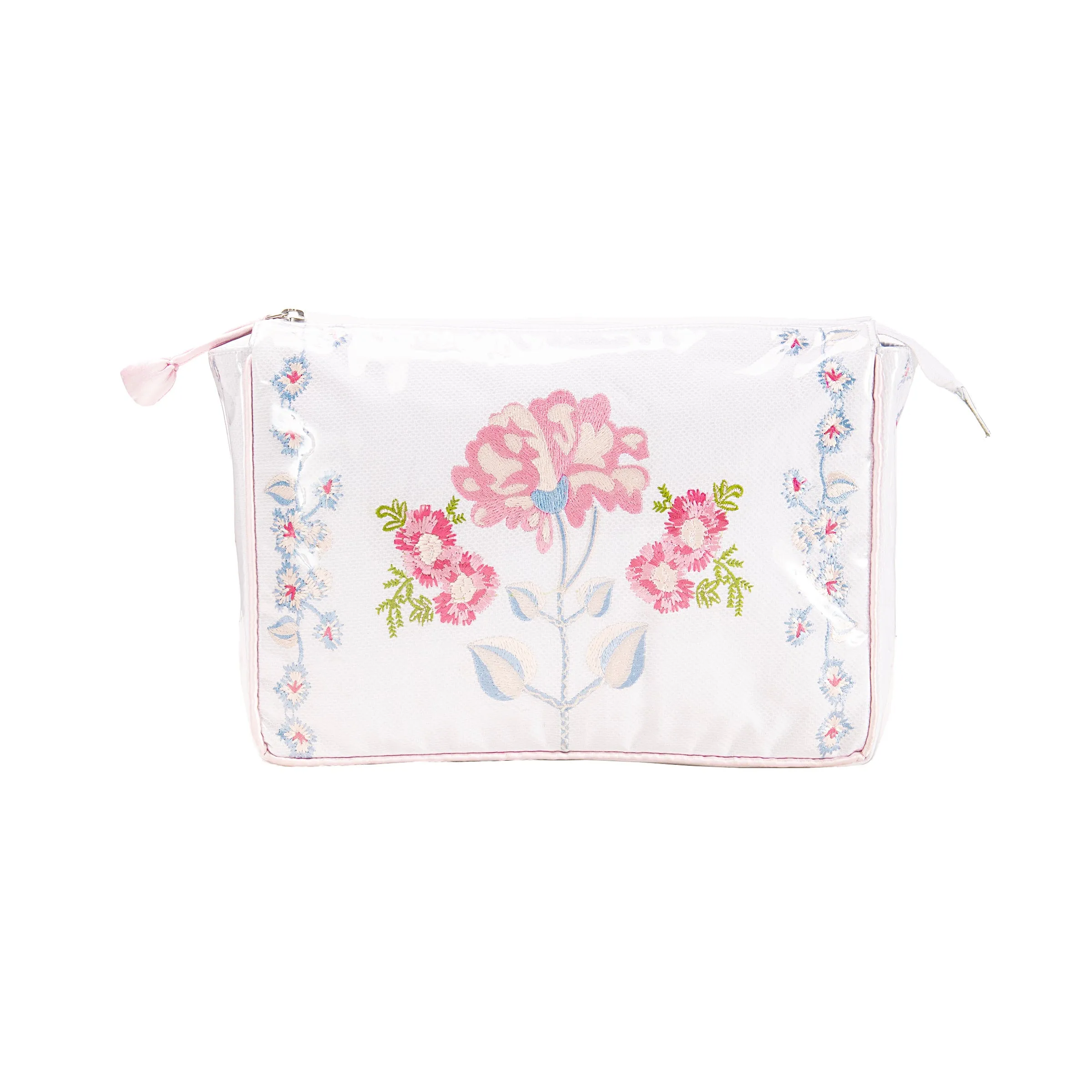 Embroidered Large Make-Up Bag