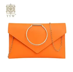 Envelope Clutch Orange