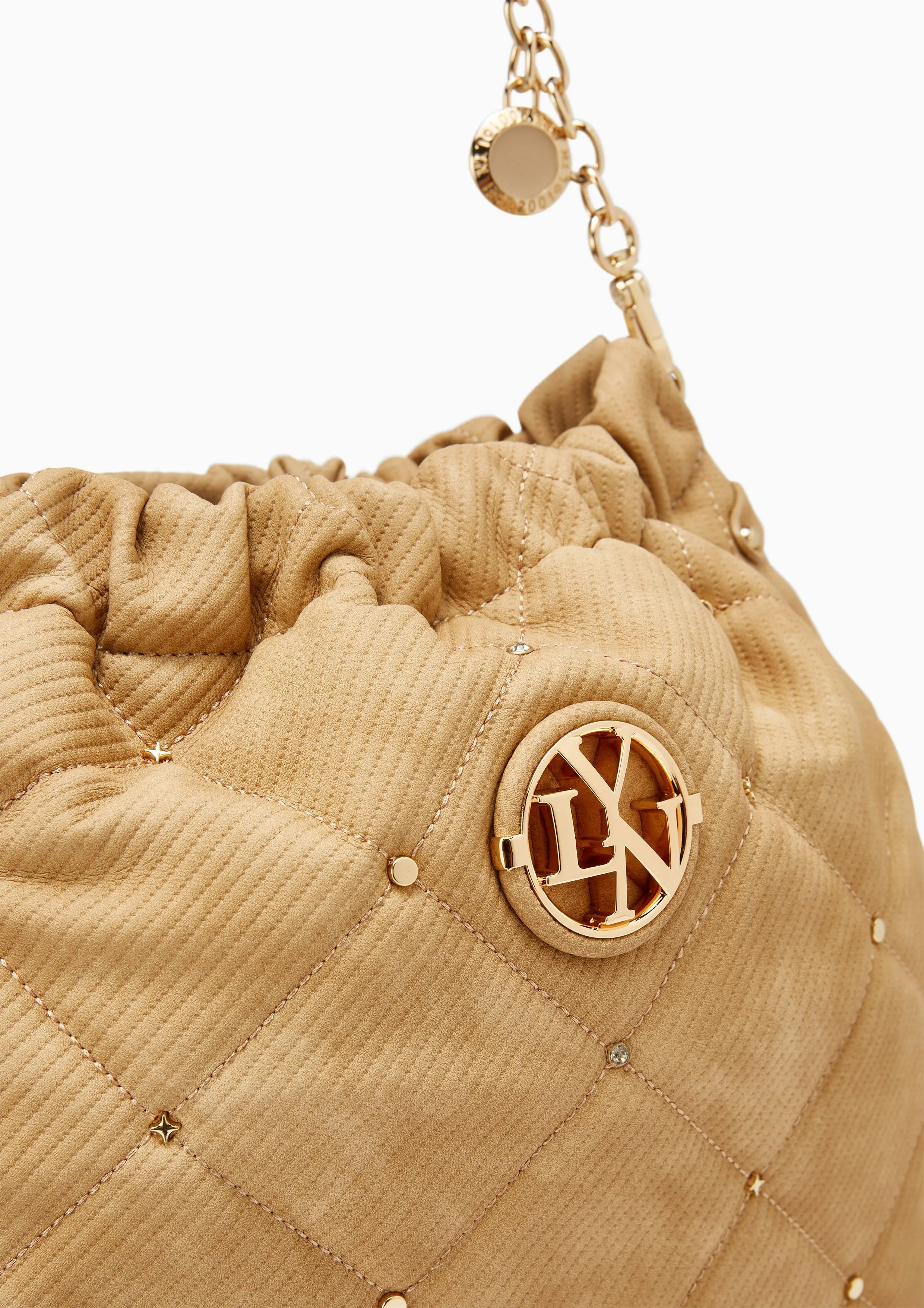 Fontia Brinkty Over Bucket Bag Light Brown