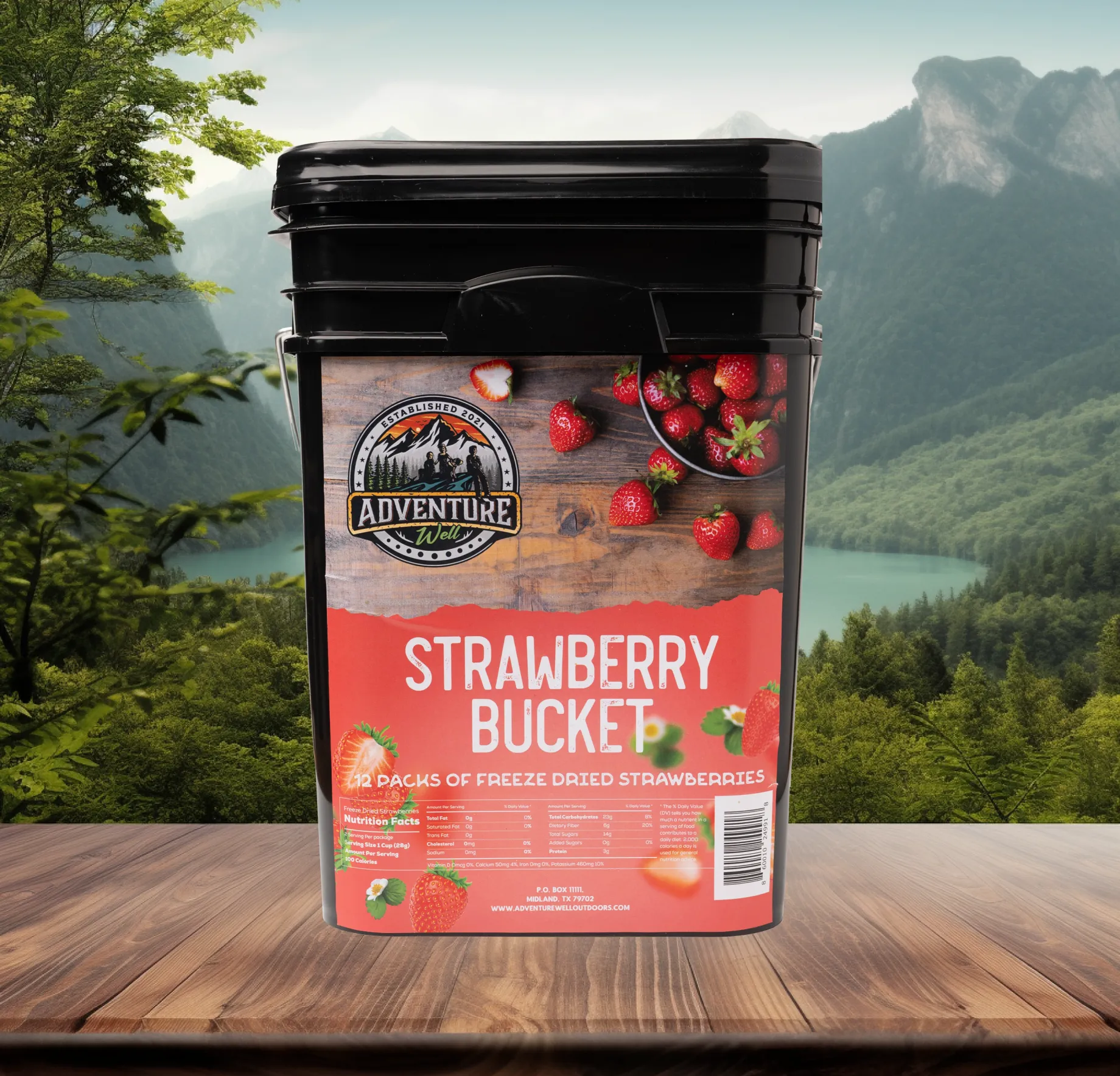 Freeze Dried Strawberry Bucket