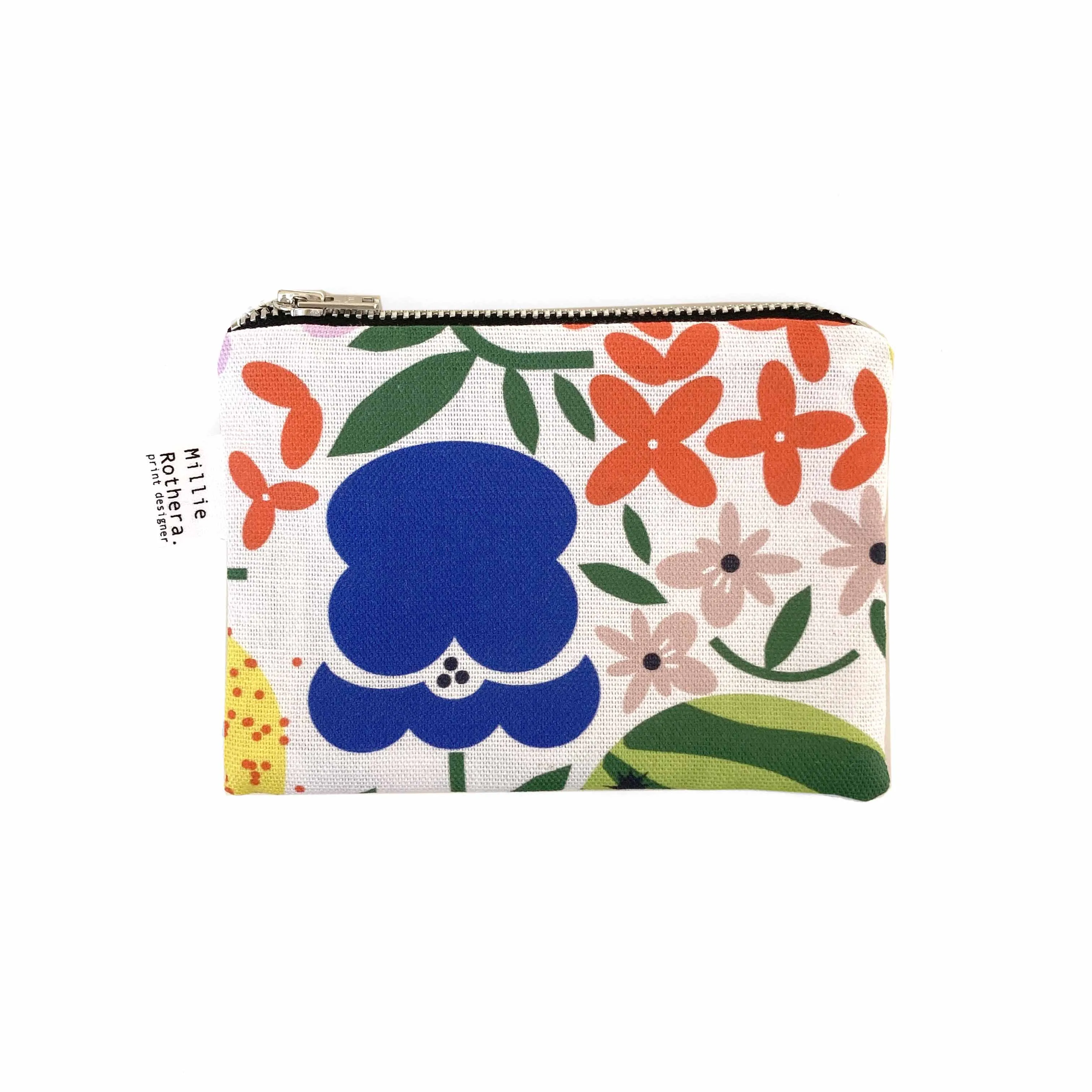 Fruits & Floral Coin Purse by Millie Rothera