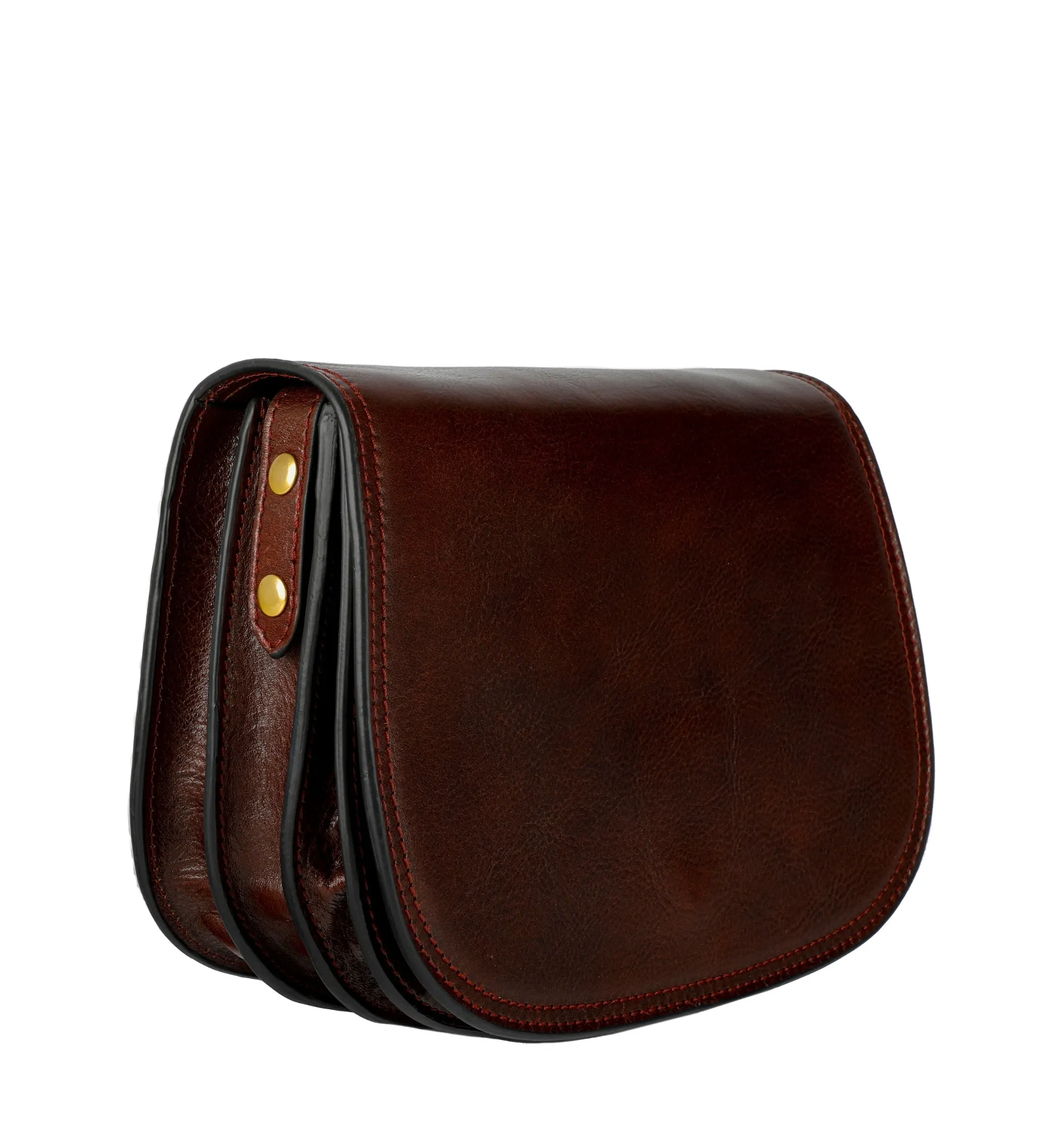 Full Grain Italian Leather - Ladies Leather Cross Body Bag - Moonfleet