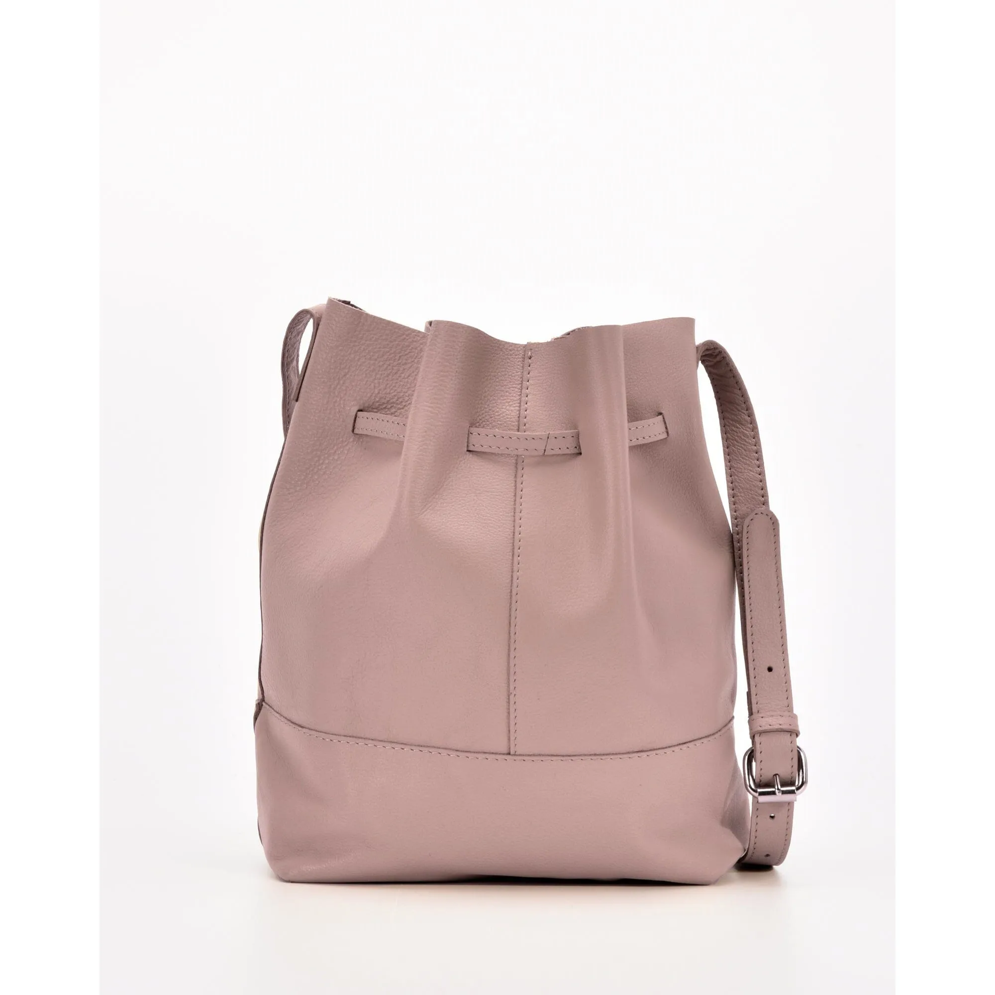 GABEE ESPERANCE LEATHER BUCKET CROSSBODY BAG