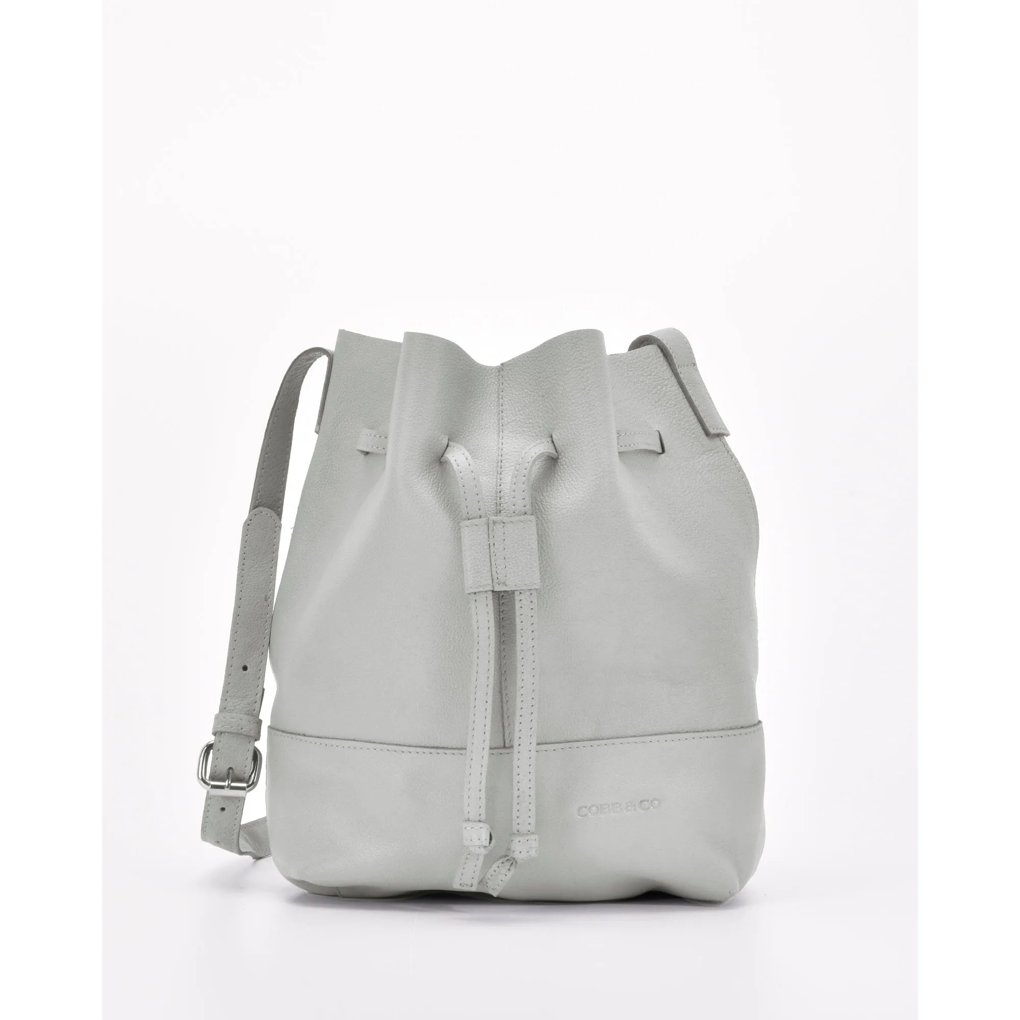 GABEE ESPERANCE LEATHER BUCKET CROSSBODY BAG