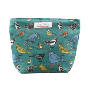 Garden Birds Big Makeup Bag