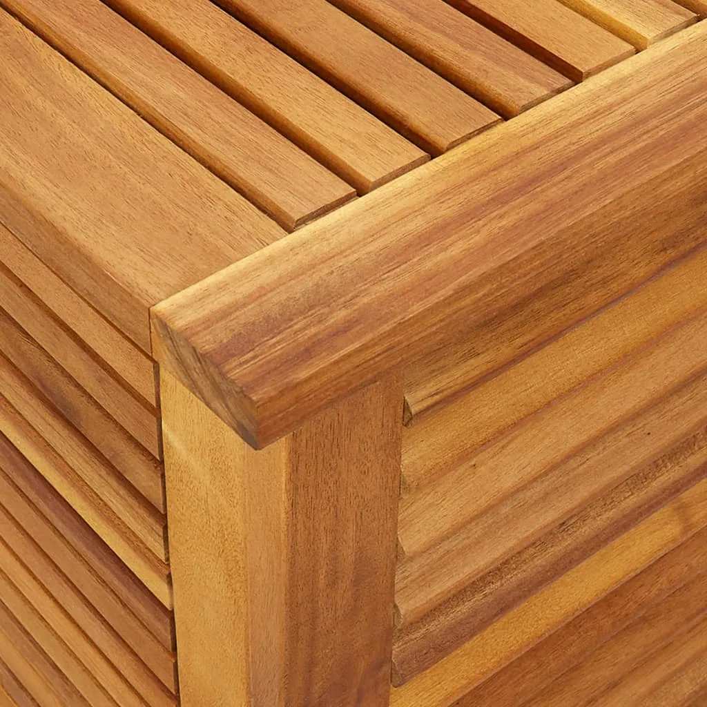 Garden Storage Box with Louver 150x50x56 cm Solid Wood Acacia