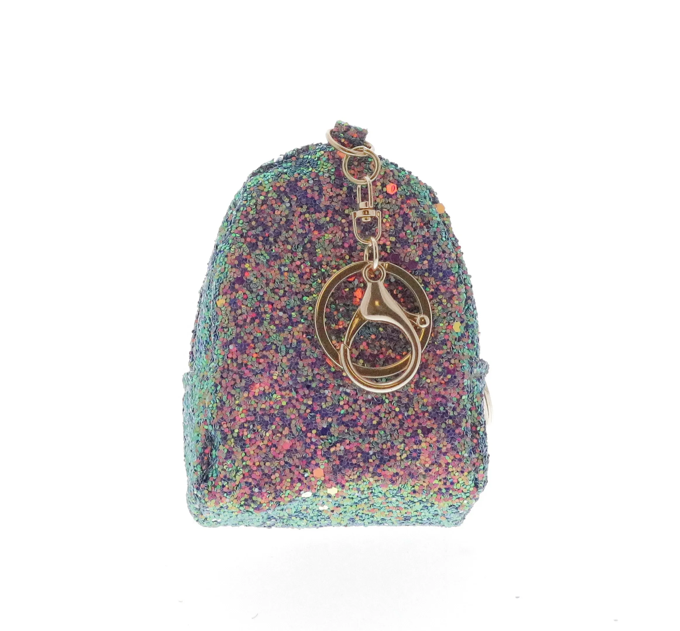 Glittered Ice Cream Coin Bag Key Chain