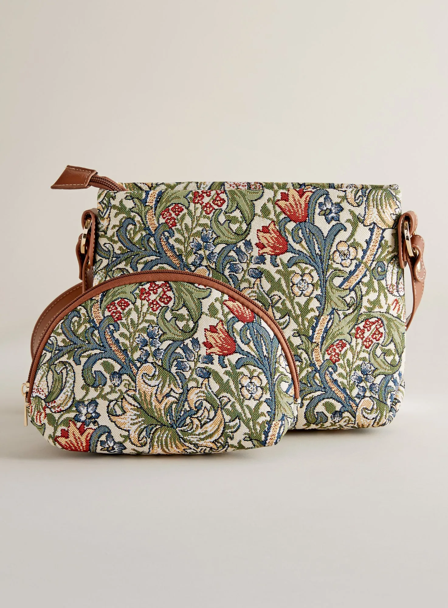 Golden Lily Tapestry Bag Set