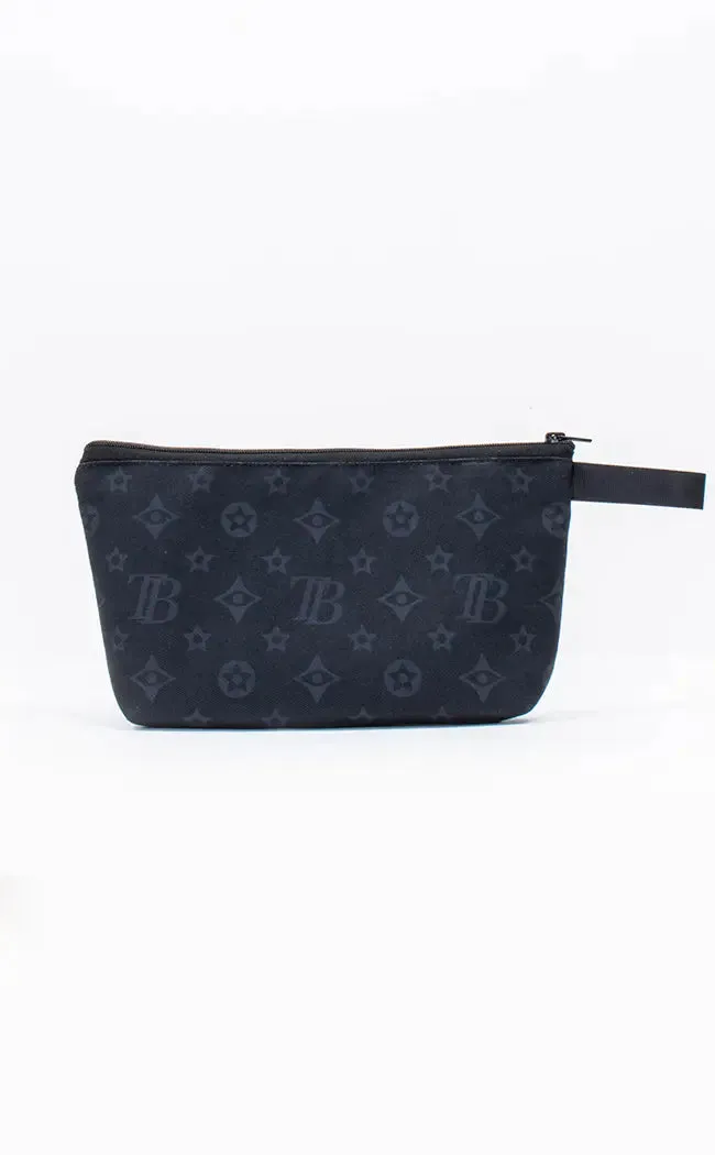 Gothic Monogram Pencil Case / Makeup Bag