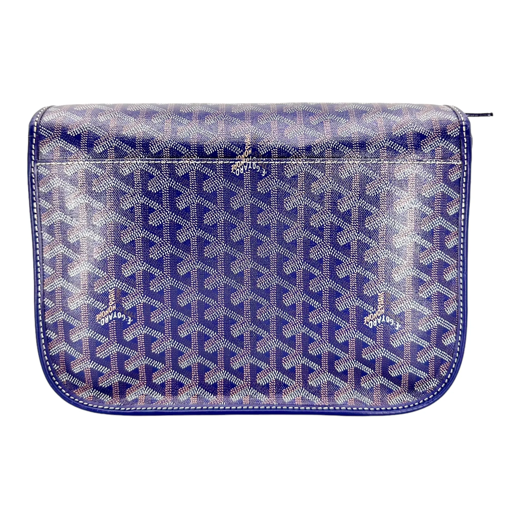 Goyard Belvedere MM Bag Navy Pre-Owned