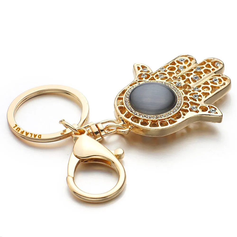 Hand Eyes Keychains Charm Amulet Purse Bag Buckle Pendant For Car Keyrings key chains holder