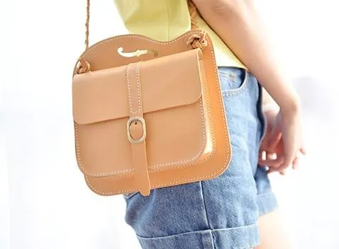 Handmade Leather Cute Camel Small Shoulder Bag Personalized Monogrammed Gift Custom Women Crossbody Bag Purse Shoulder Bag Purse