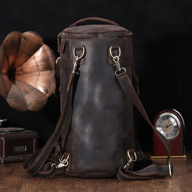 Handmade Vintage Leather Backpack Travel Backpack Messenger Bag Sling Bag