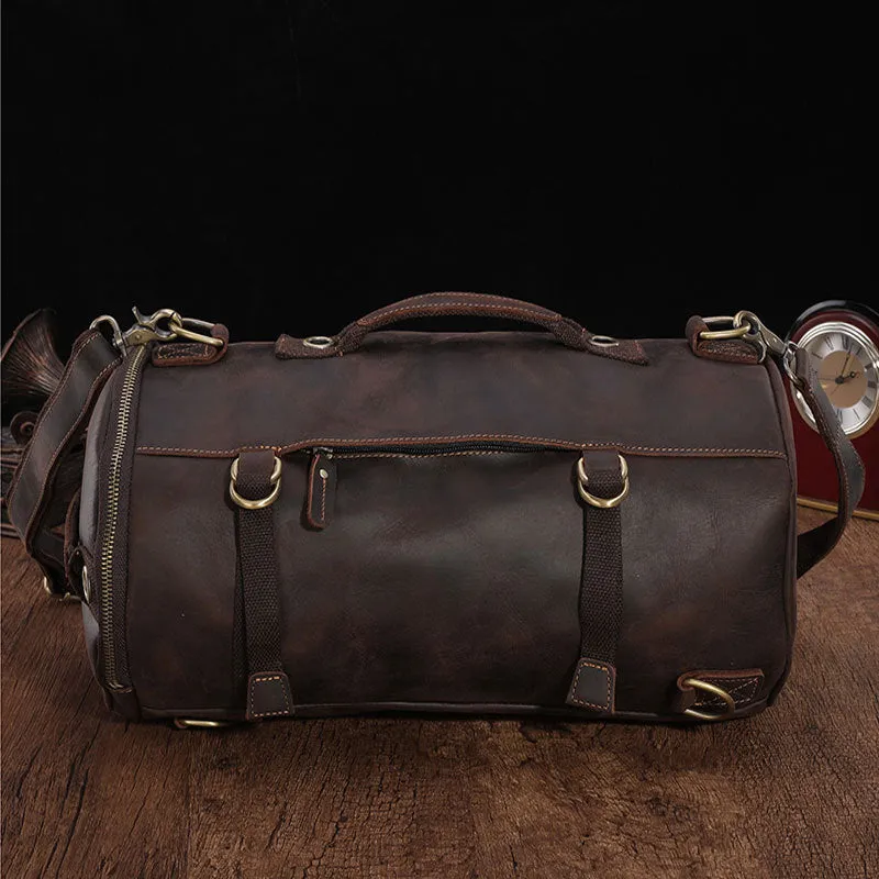 Handmade Vintage Leather Backpack Travel Backpack Messenger Bag Sling Bag