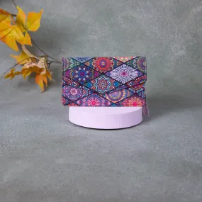 Handmade Wallets - Compact Multi-Colour Flower Design.