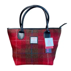 Harris Tweed Bag - Scarlet Red Tartan