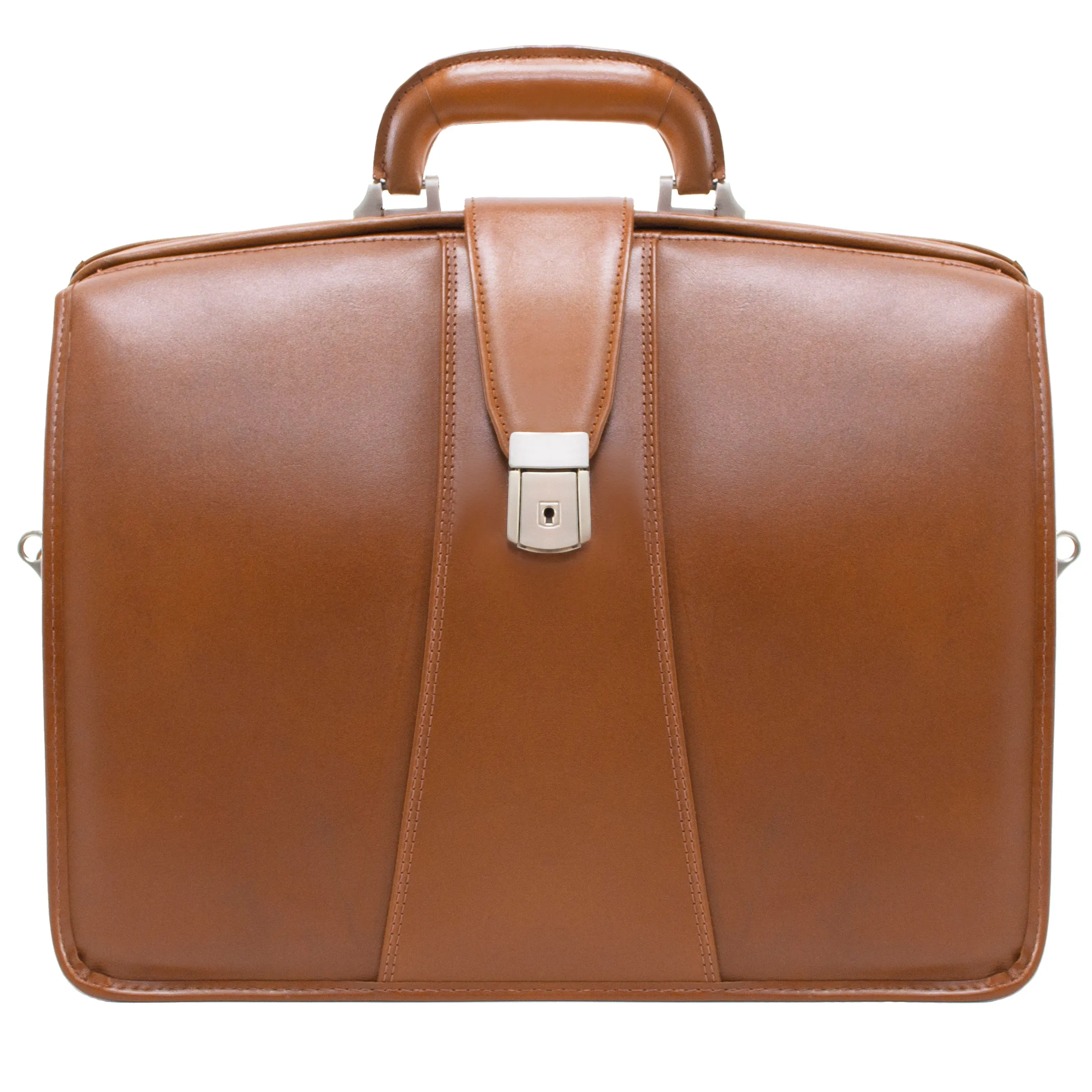 HARRISON | 17" Leather Partners Laptop Briefcase