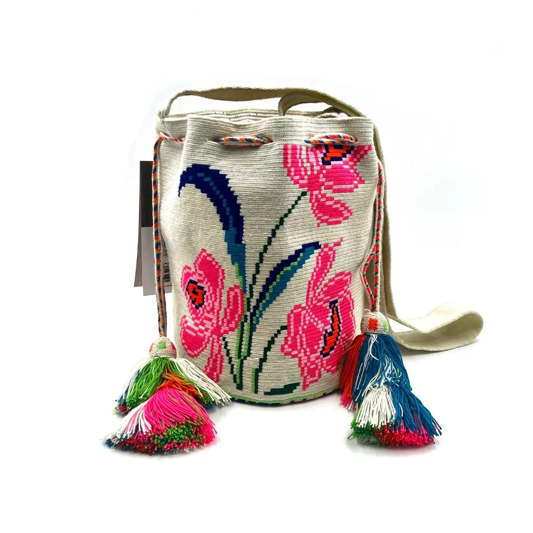 Hibiscus Crossbody Mochila