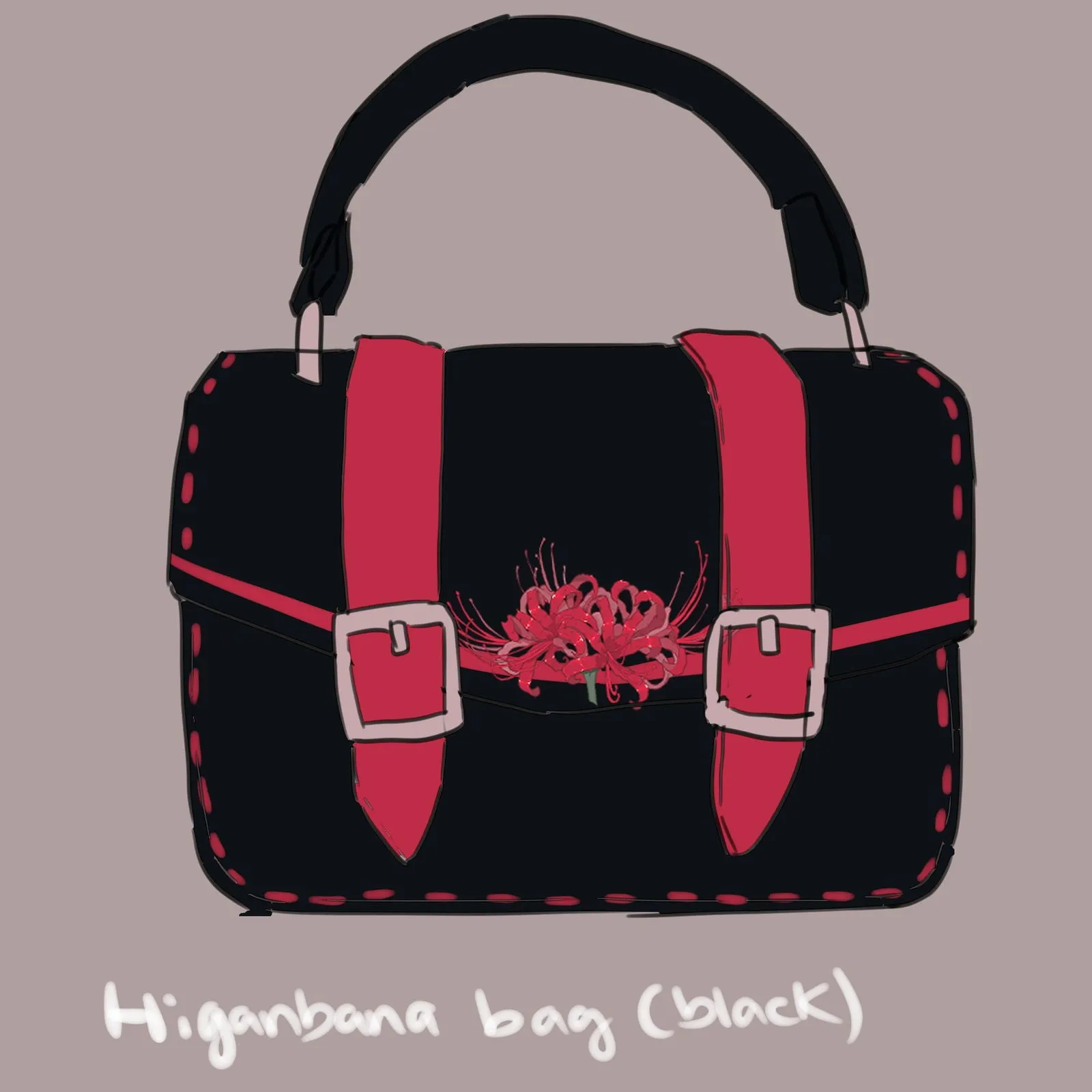 Higanbana (Spider Lily) Messenger Bag