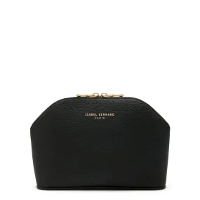 Honoré Brunelle black calfskin leather toiletry bag