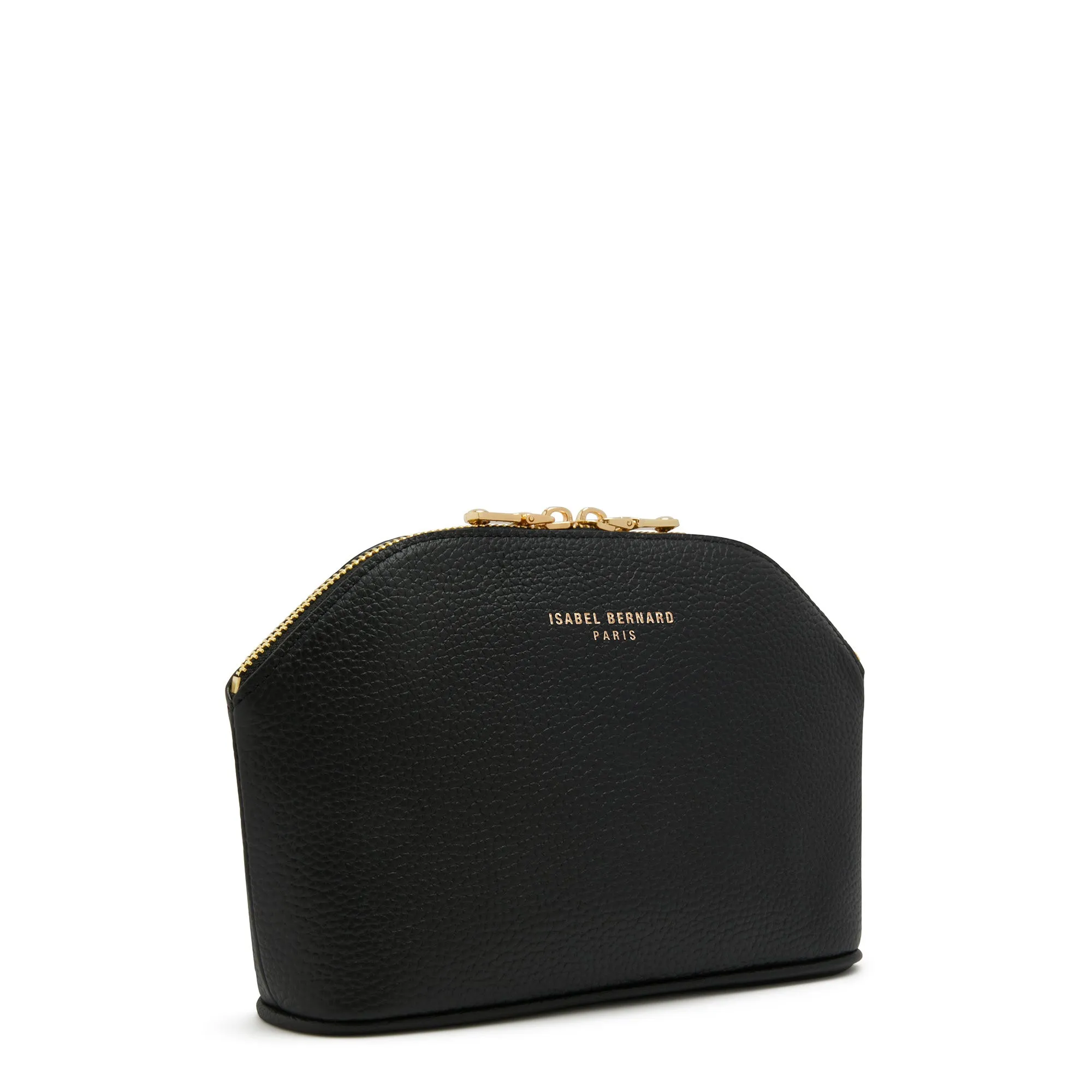 Honoré Brunelle black calfskin leather toiletry bag