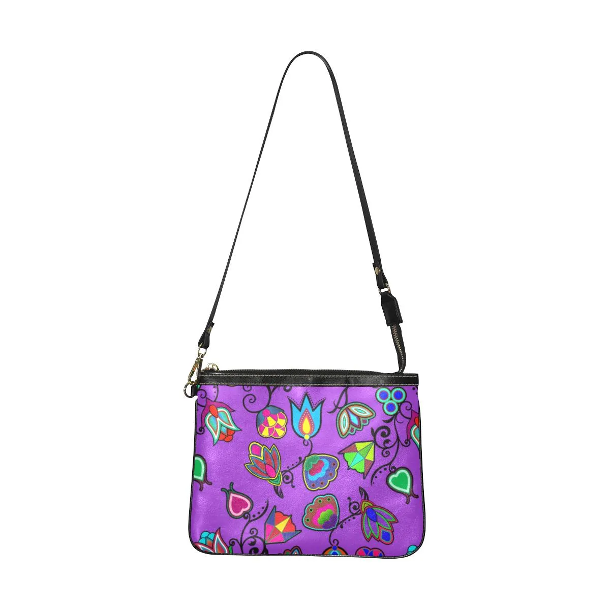 Indigenous Paisley Dark Orchid Small Shoulder Bag