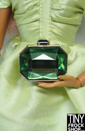 Integrity Bijou Elyse Jolie Green Stone Clutch Purse