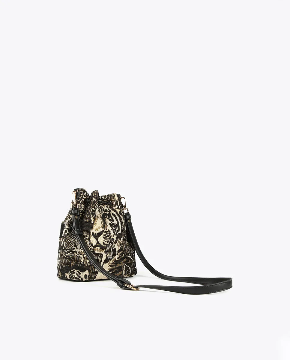 Jacquard crossbody bag