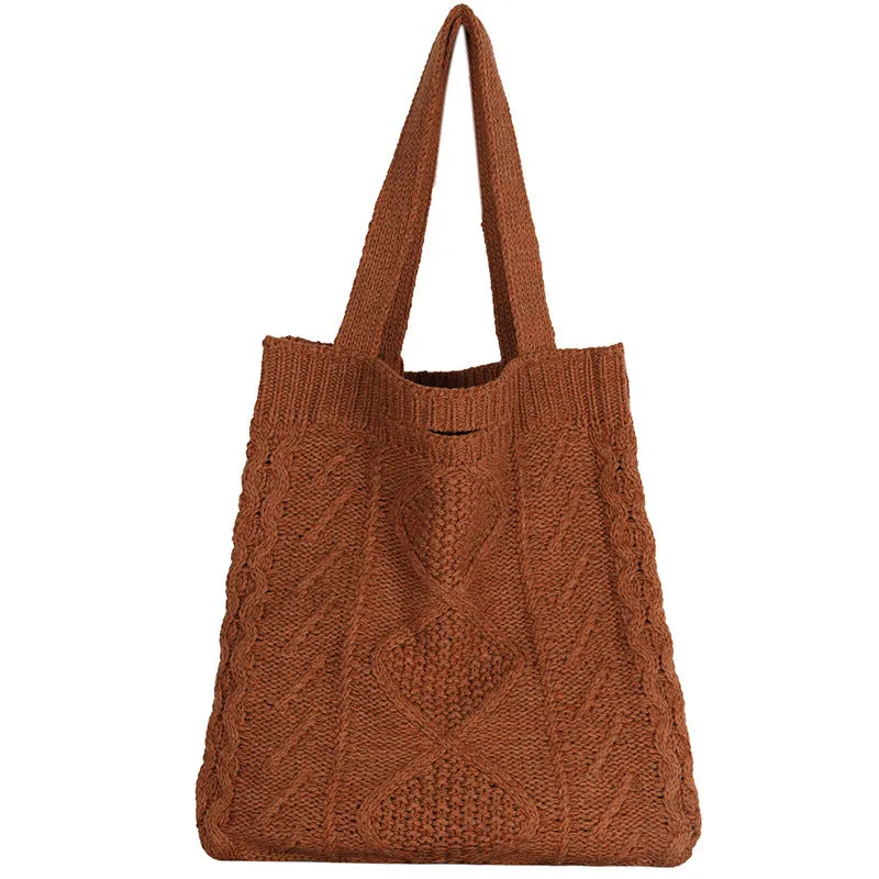 Japanese Temperament Retro Fashion Hand Knitted Bag