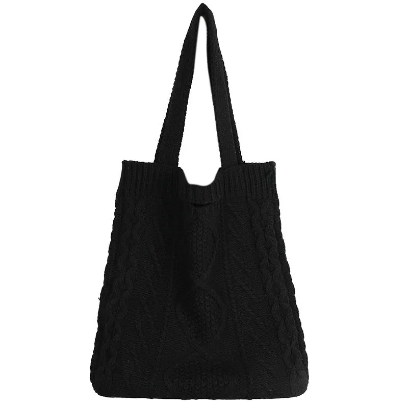 Japanese Temperament Retro Fashion Hand Knitted Bag