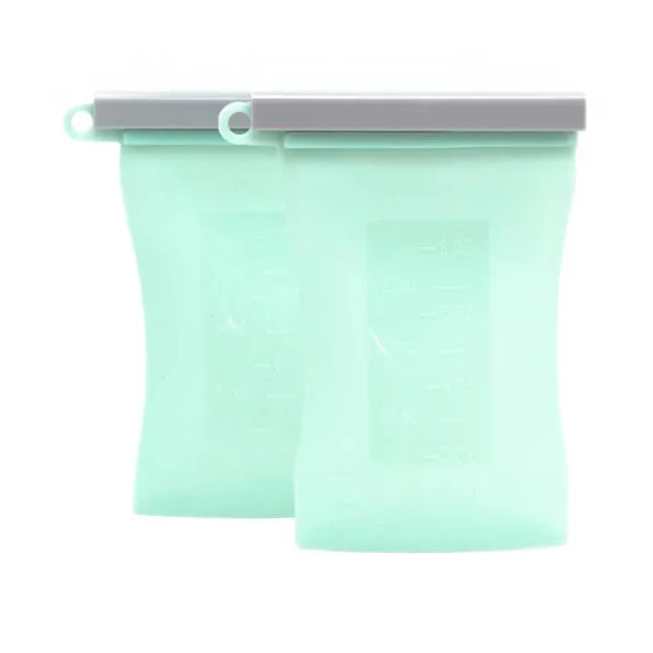 Junobie Reusable Silicone Breastmilk Storage Bags - 2pk