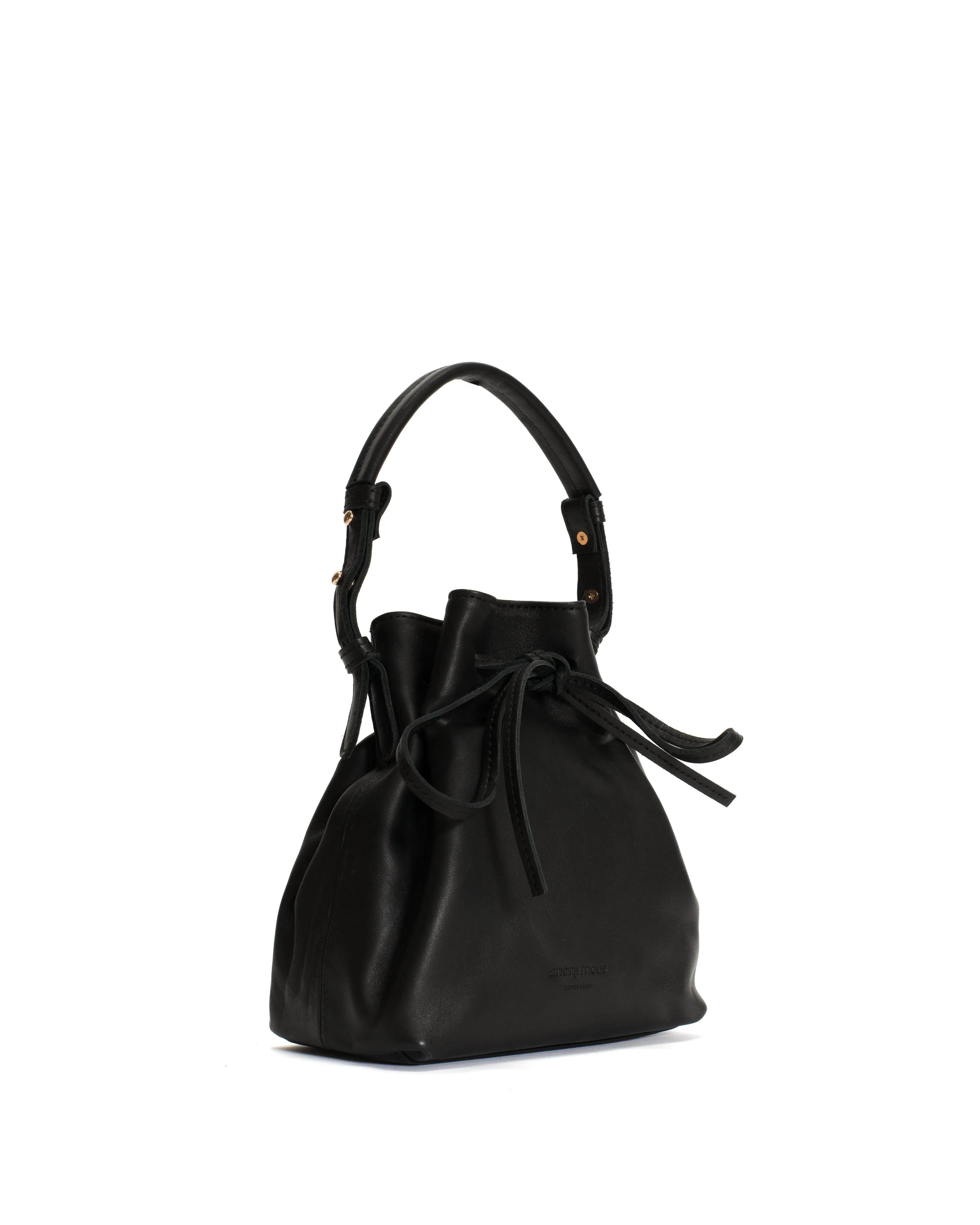 Kacey petite bucket bag Soft calf Black