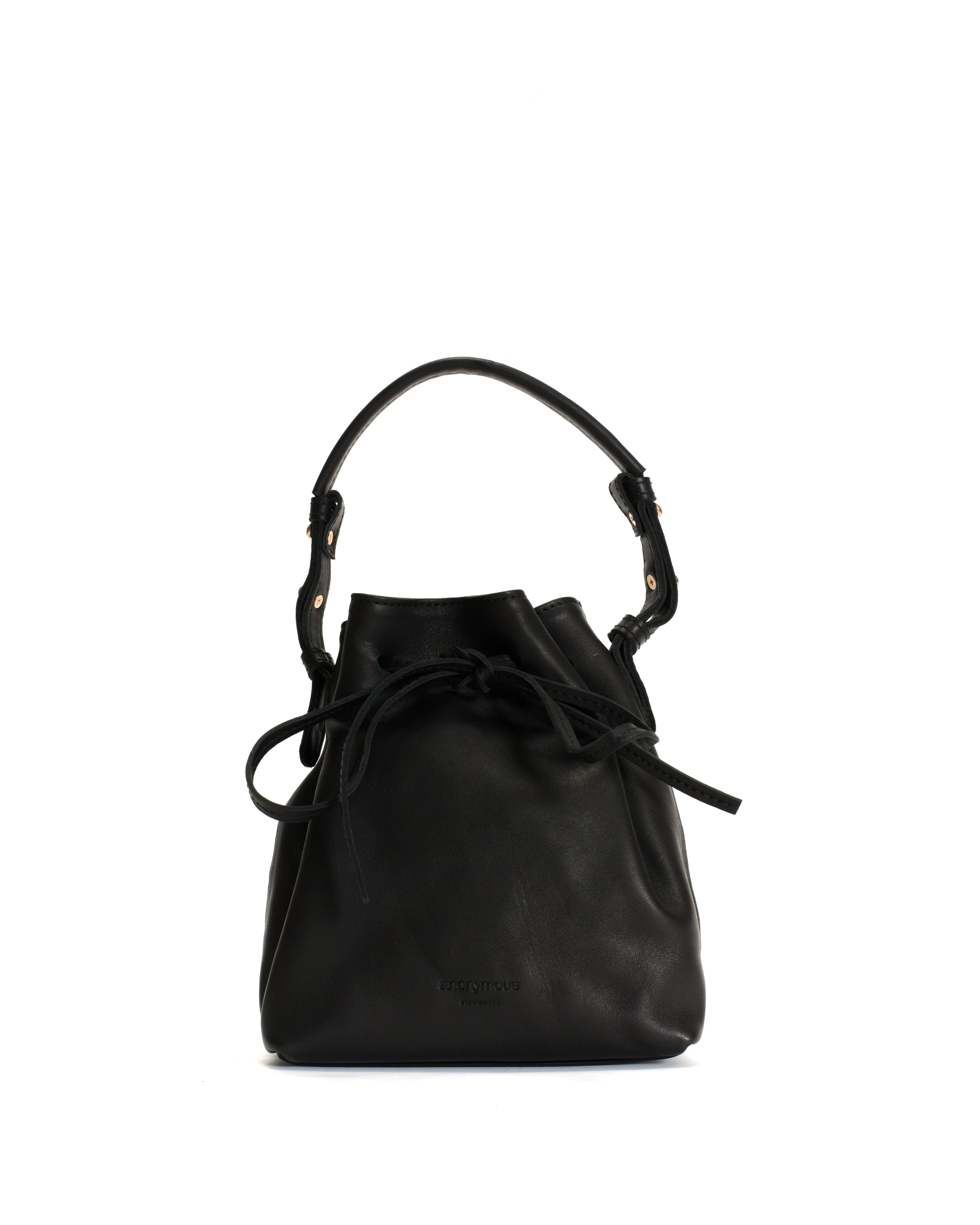 Kacey petite bucket bag Soft calf Black