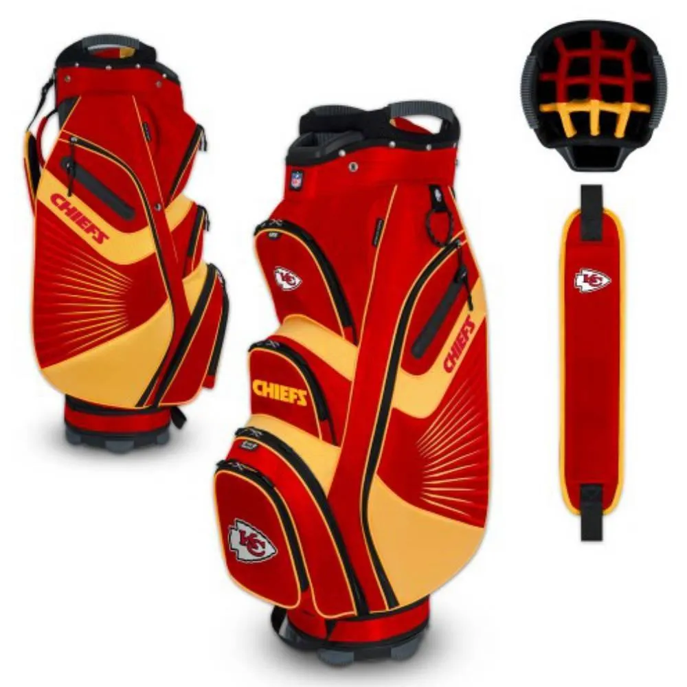 Kansas City Chiefs WinCraft "The Bucket II" 14-Way Cooler Cart Golf Bag