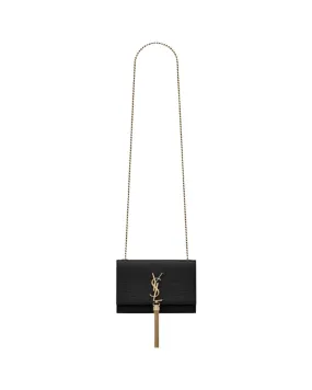 KATE SMALL TASSEL IN CROCODILE-EMBOSSED LEATHER