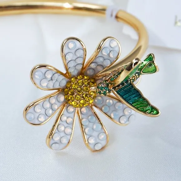 Kate Spade Dazzling Daisy Flex Cuff (Brand New) (16k Gold-Plating)