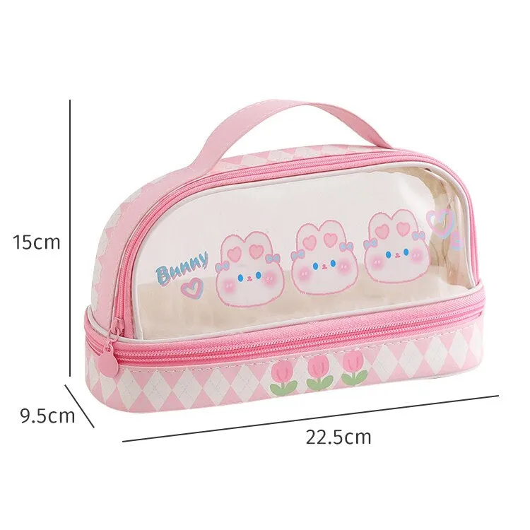 Kawaii Bunny Stationary & Make-up Bag