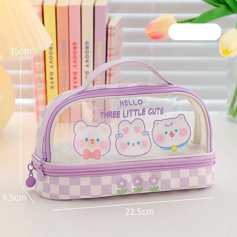 Kawaii Bunny Stationary & Make-up Bag