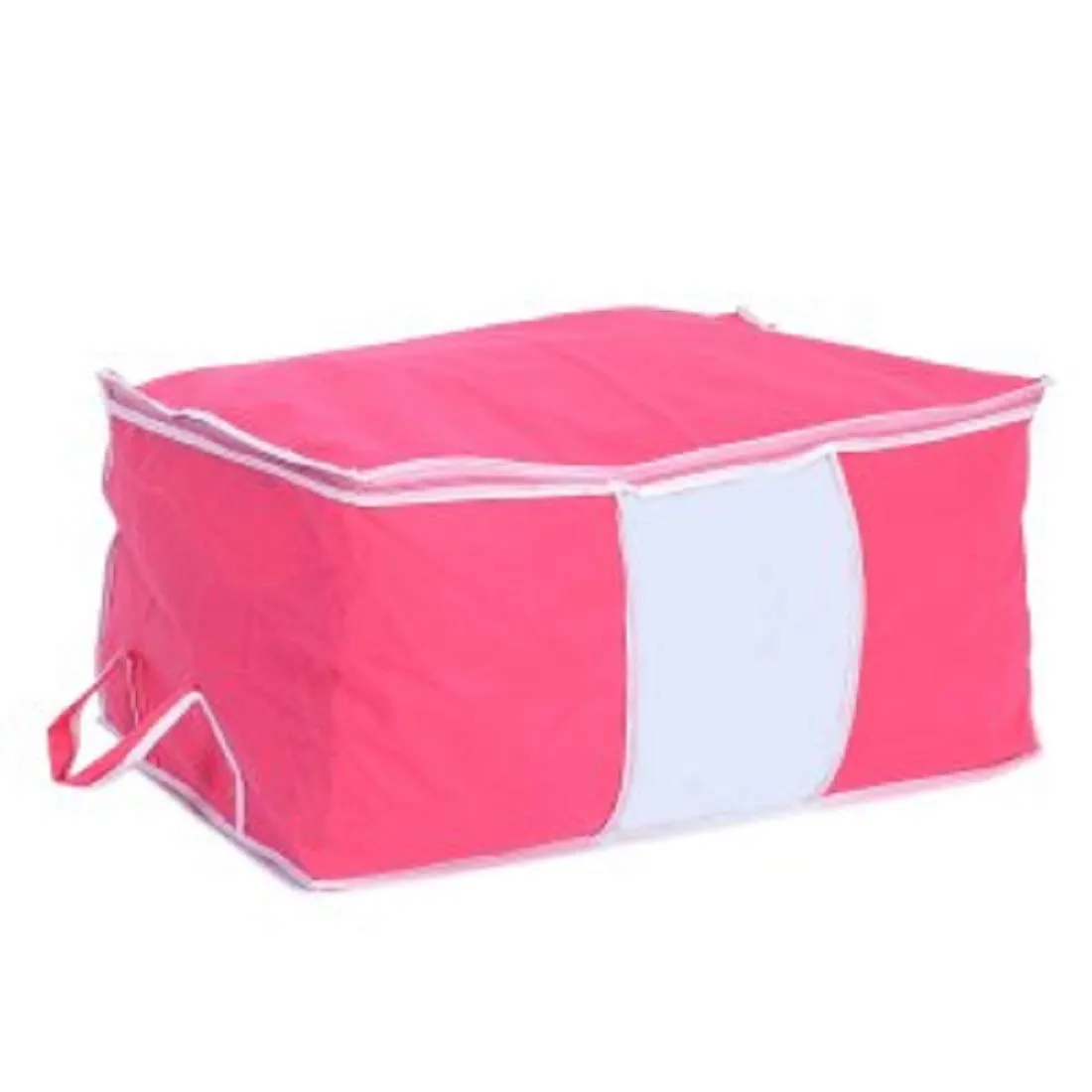 Kuber Industries 2 Piece Non Woven Storage Organiser, Pink