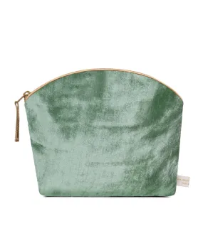 Lavender Make Up Bag - Jade Silk Velvet