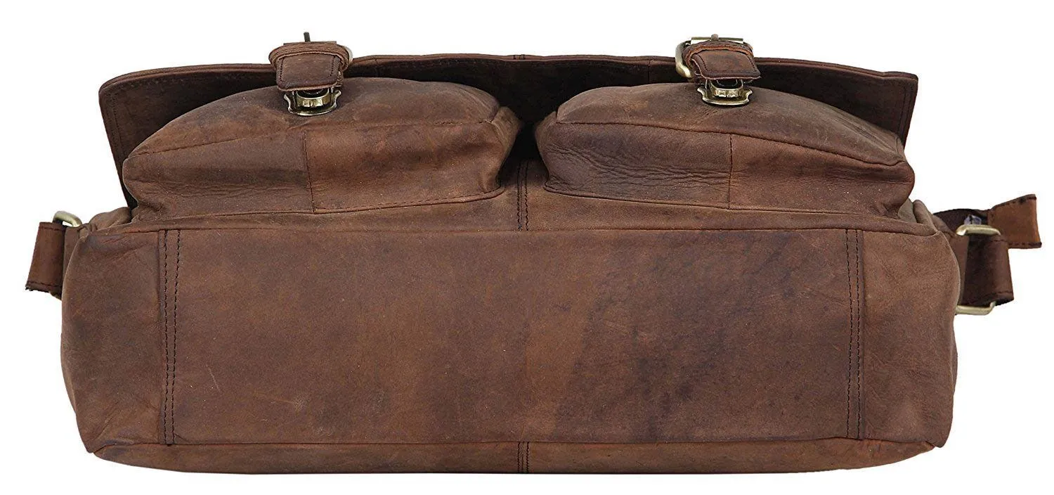 Leather Messenger Bag - Easton