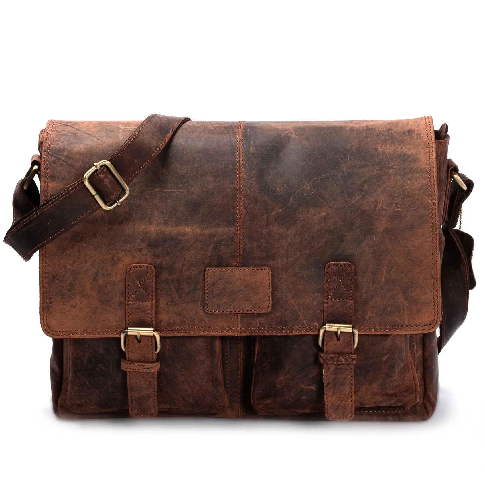 Leather Messenger Bag - Easton