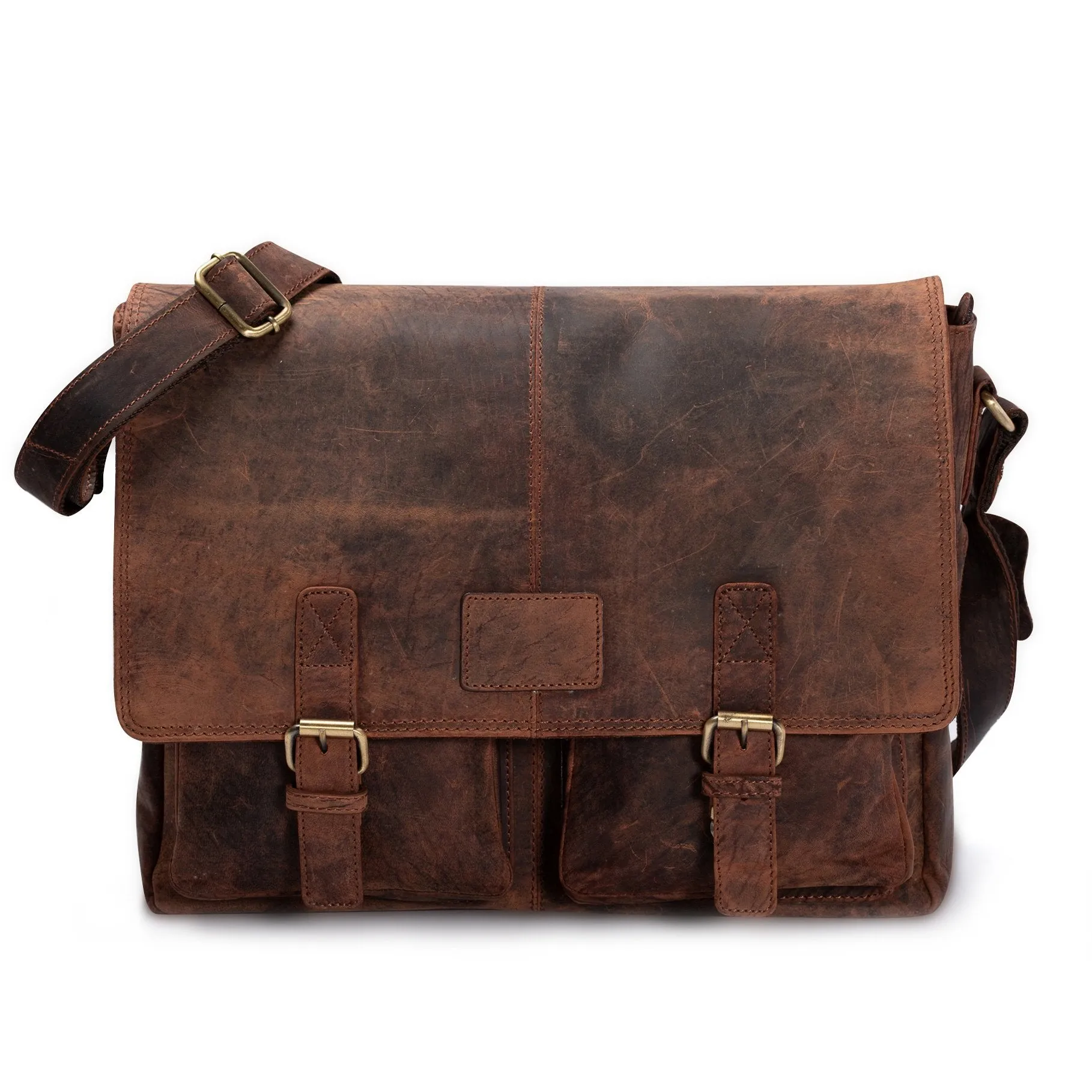 Leather Messenger Bag - Easton