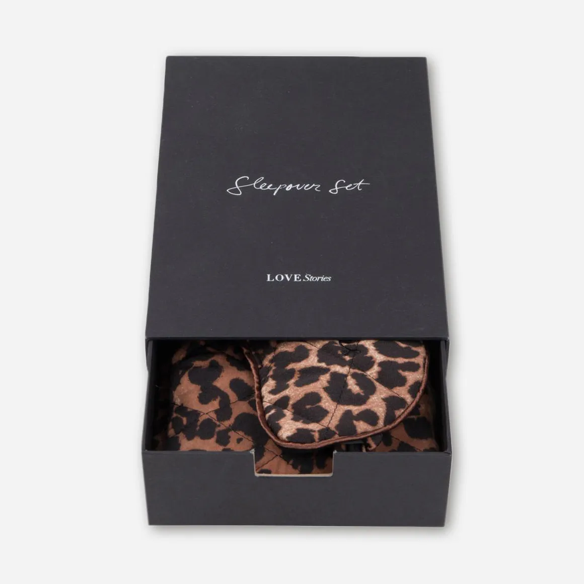 Leopard Eye Mask & Toiletry Bag Set